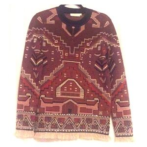 EUC Tory Burch Embellished Longsleeve Crewneck Sweater